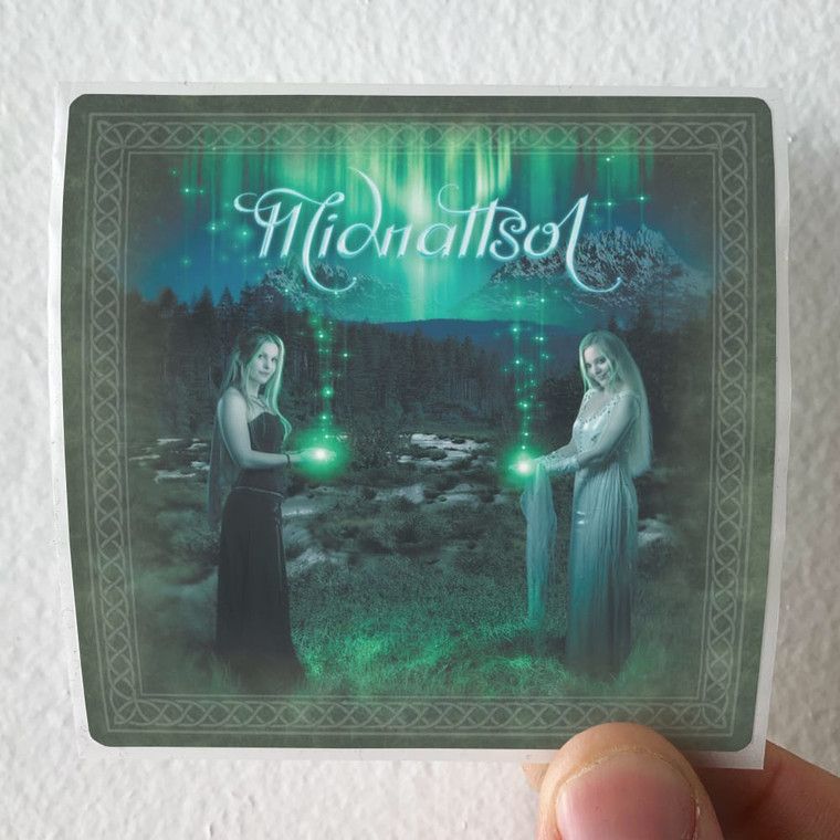 Midnattsol Nordlys Album Cover Sticker