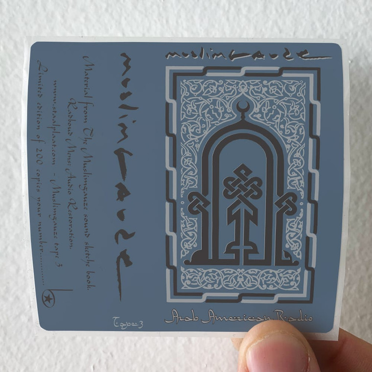 Muslimgauze Arab American Radio Album Cover Sticker