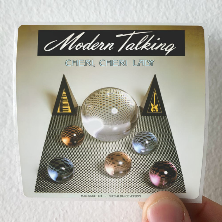Modern Talking Cheri Cheri Lady Album Cover Sticker
