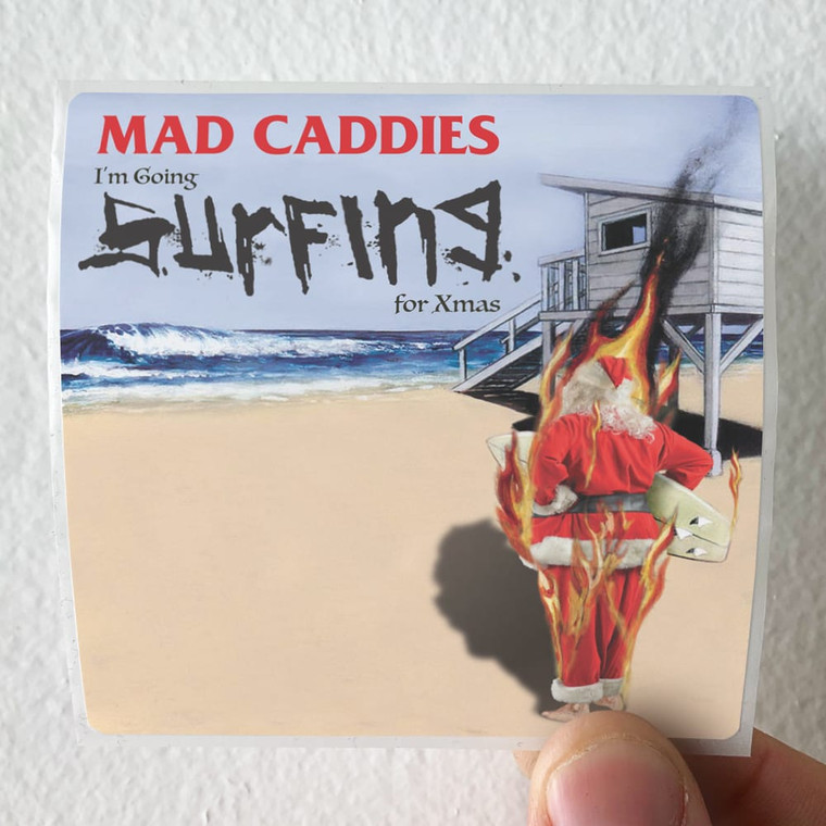 Mad Caddies Im Going Surfing For Xmas Album Cover Sticker