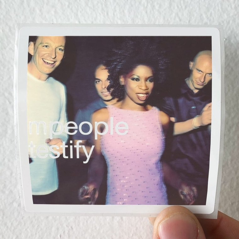 M People Testify Album Cover Sticker