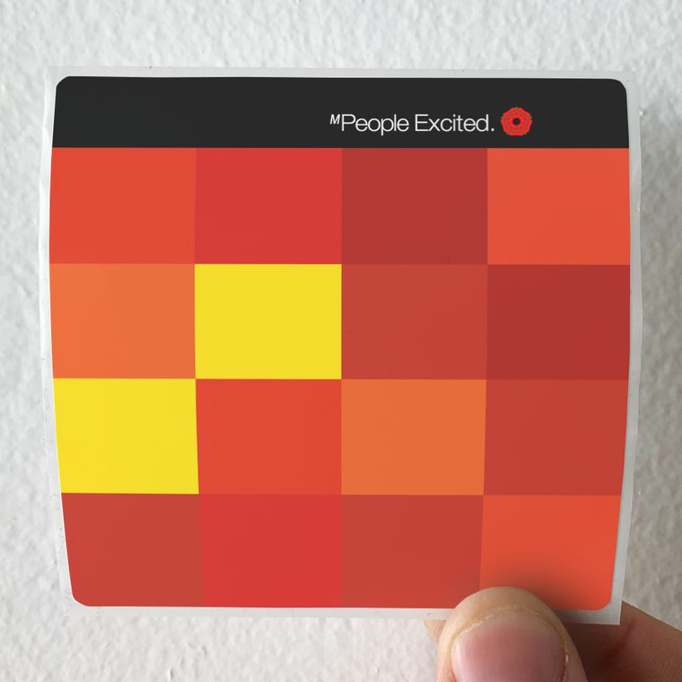 M People Excited Album Cover Sticker