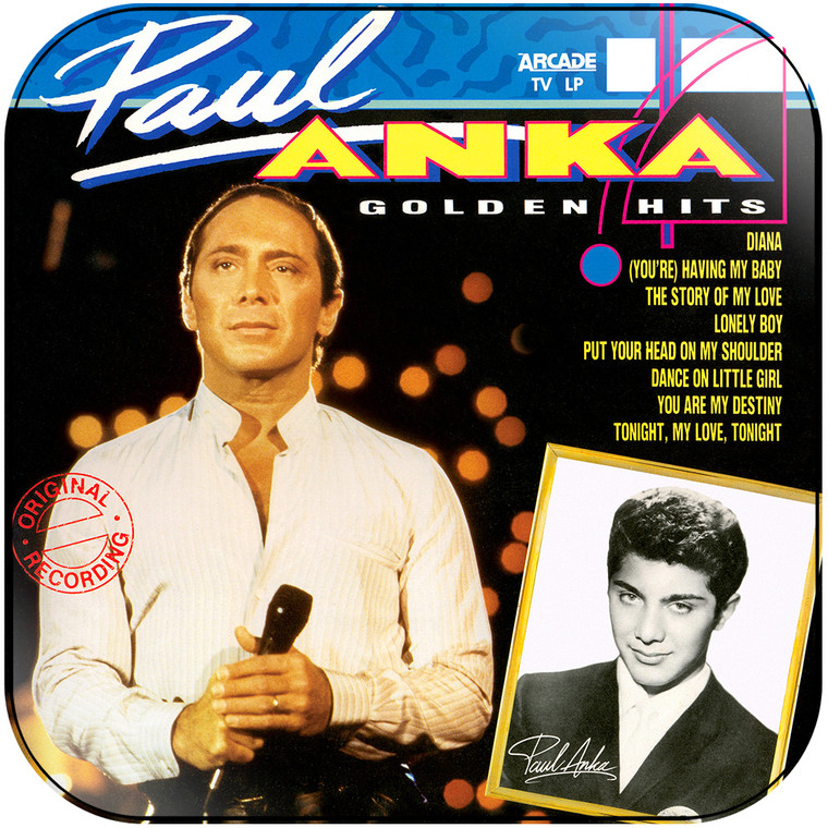 Paul Anka Paul Anka Golden Hits Album Cover Sticker Album Cover Sticker