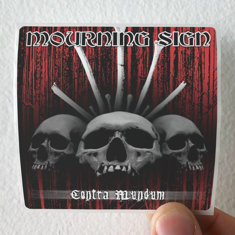 Mourning Sign Contra Mundum Album Cover Sticker