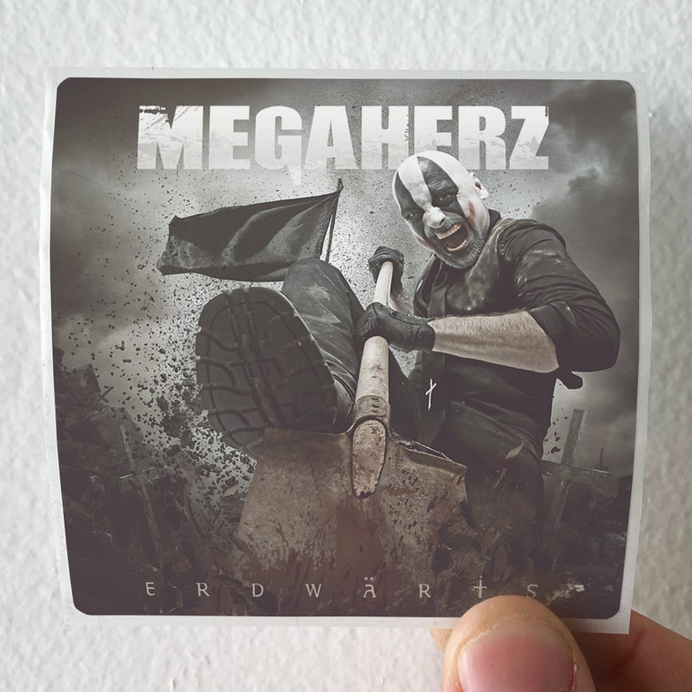Megaherz Erdwrts Album Cover Sticker