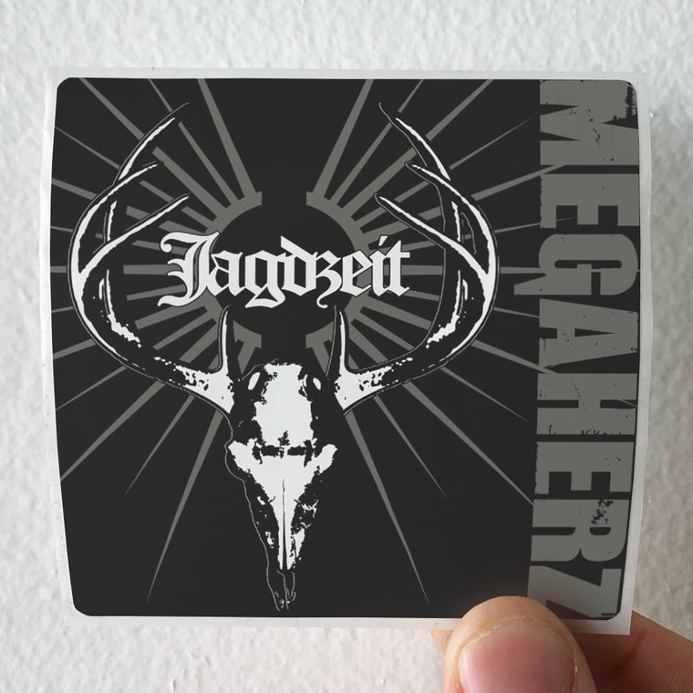Megaherz Jagdzeit Album Cover Sticker