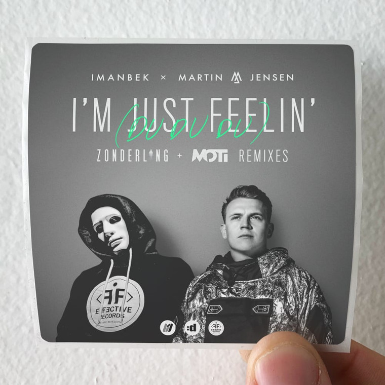 Martin Jensen Im Just Feelin Du Du Du Remixes Album Cover Sticker