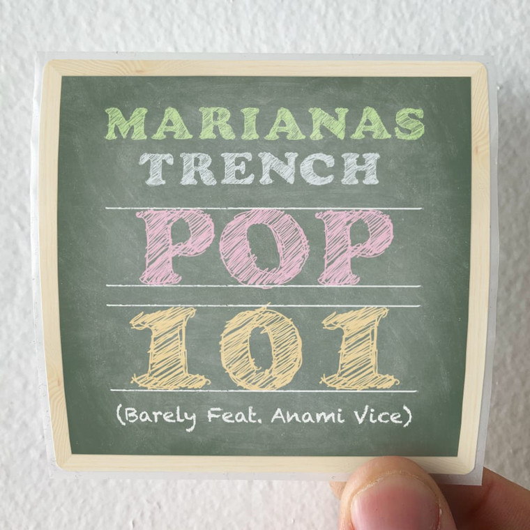 Marianas Trench Pop 101 Album Cover Sticker