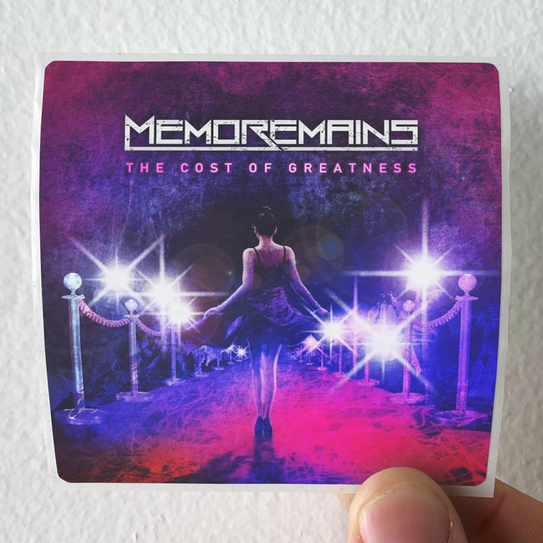 Memoremains The Cost Of Greatness Album Cover Sticker