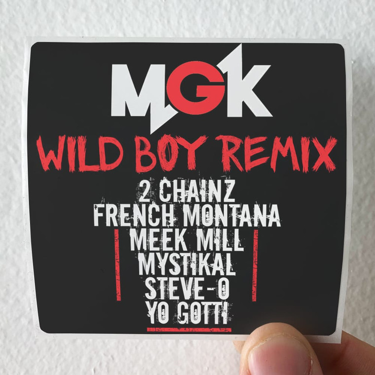 Machine Gun Kelly Wild Boy Remix Album Cover Sticker