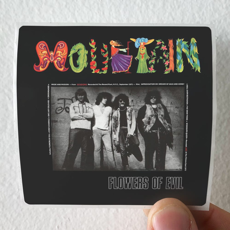 Mountain Flowers Of Evil Album Cover Sticker