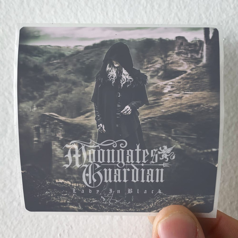 Moongates Guardian Lady In Black Album Cover Sticker