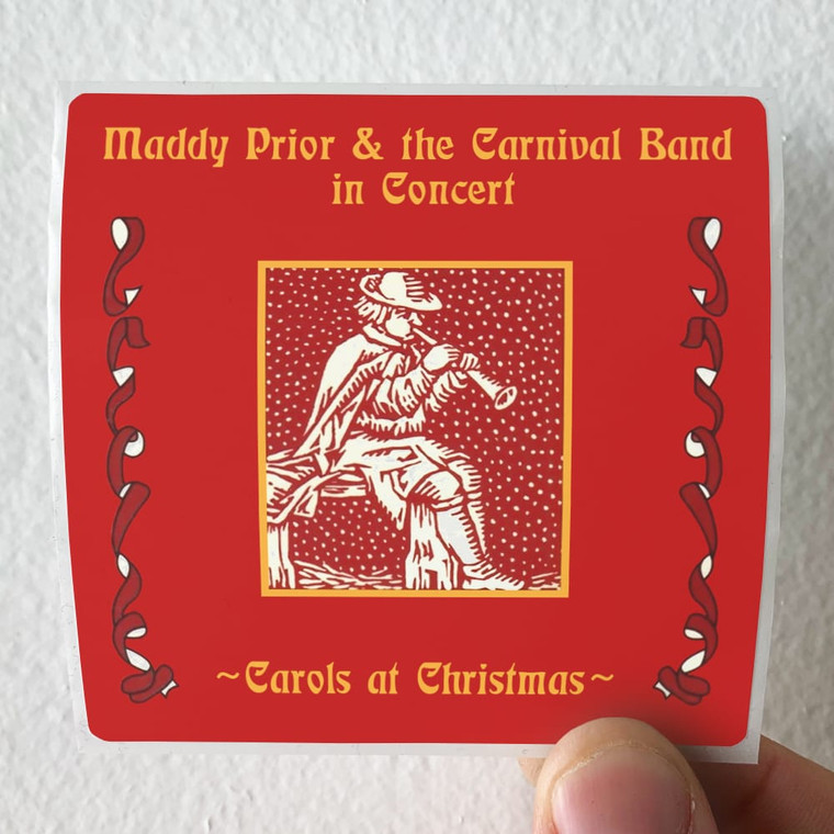 Maddy Prior and The Carnival Band Carols At Christmas Album Cover Sticker