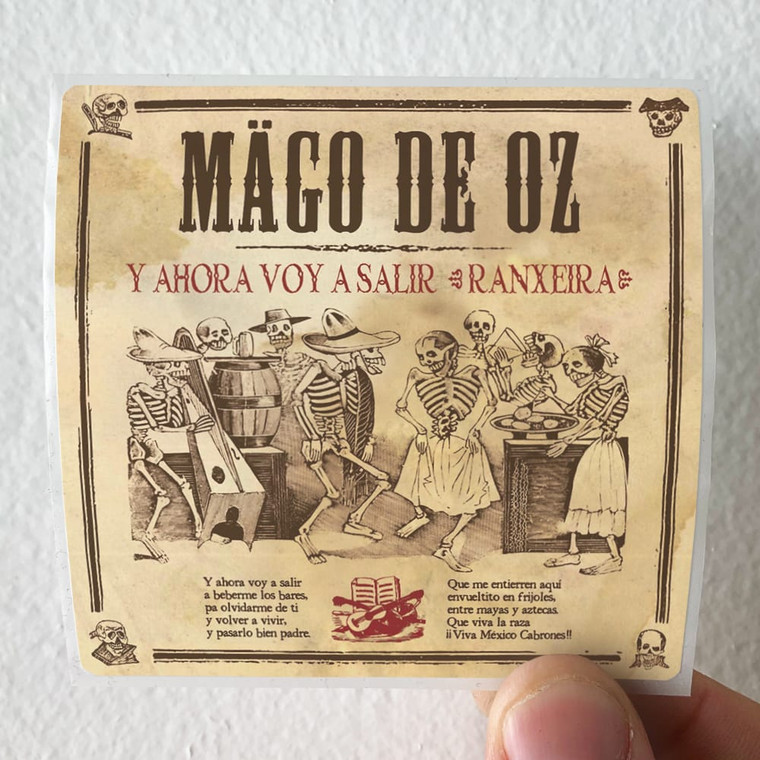 Mago de Oz Y Ahora Voy A Salir Ranxeira Album Cover Sticker