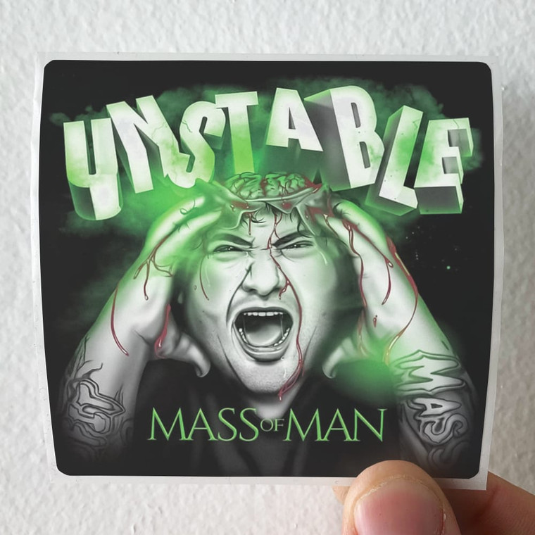 Mass of Man Unstable Album Cover Sticker