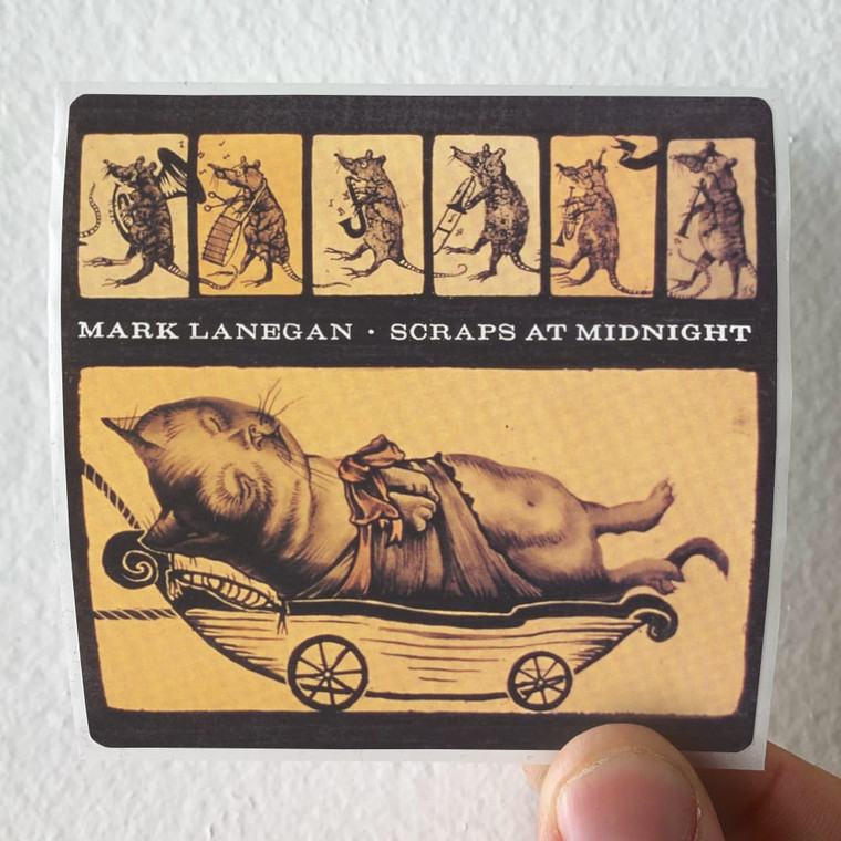 Mark Lanegan Scraps At Midnight Album Cover Sticker