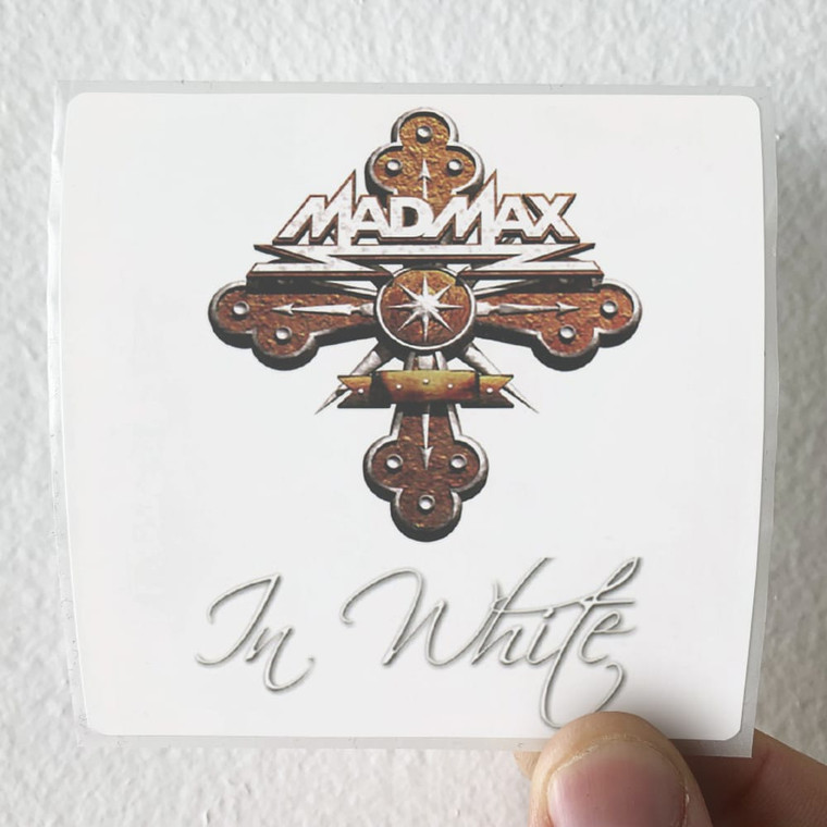 Mad Max In White Album Cover Sticker