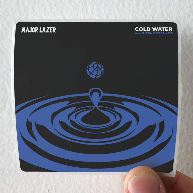 Major Lazer Cold Water Album Cover Sticker