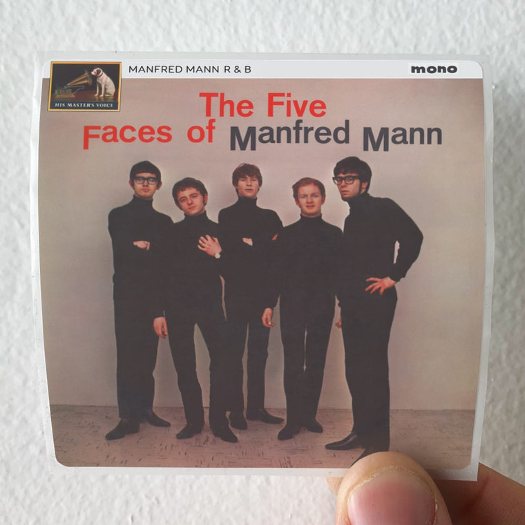 Manfred Mann The Five Faces Of Manfred Mann Album Cover Sticker