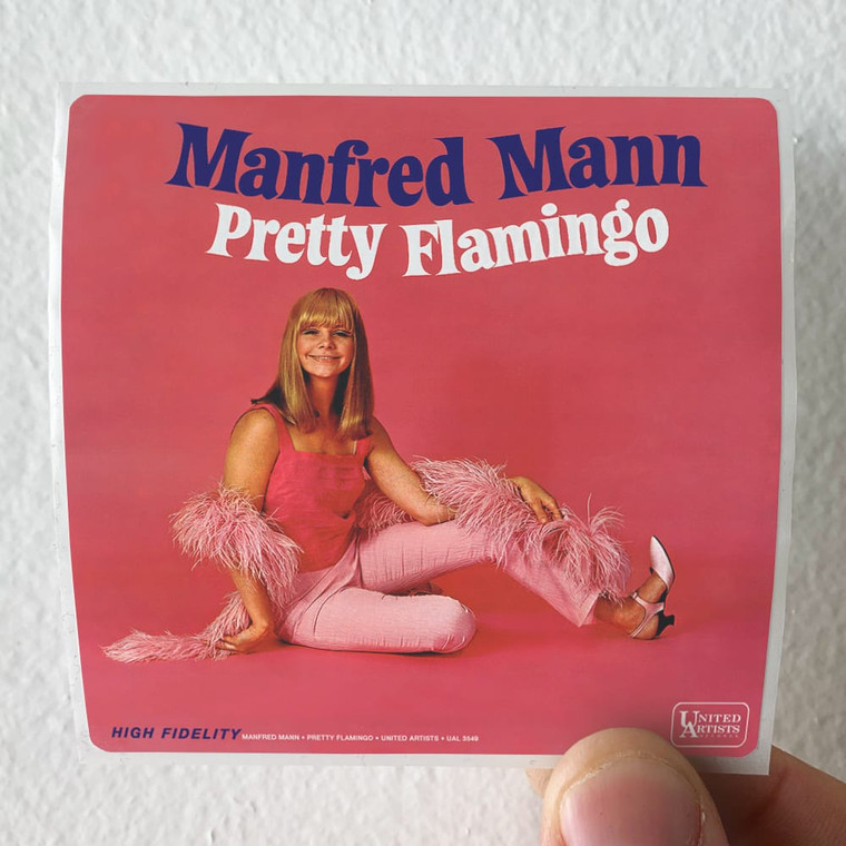 Manfred Mann Pretty Flamingo Album Cover Sticker