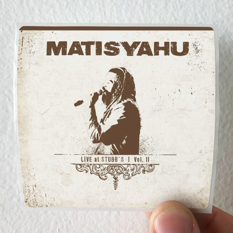Matisyahu Live At Stubbs Volume Ii Album Cover Sticker