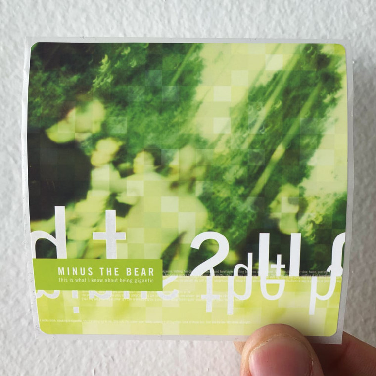 Minus the Bear This Is What I Know About Being Gigantic Album Cover Sticker