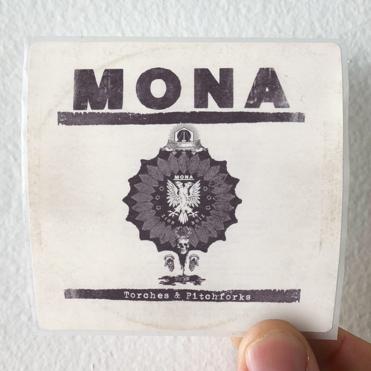 Mona Torches And Pitchforks Album Cover Sticker