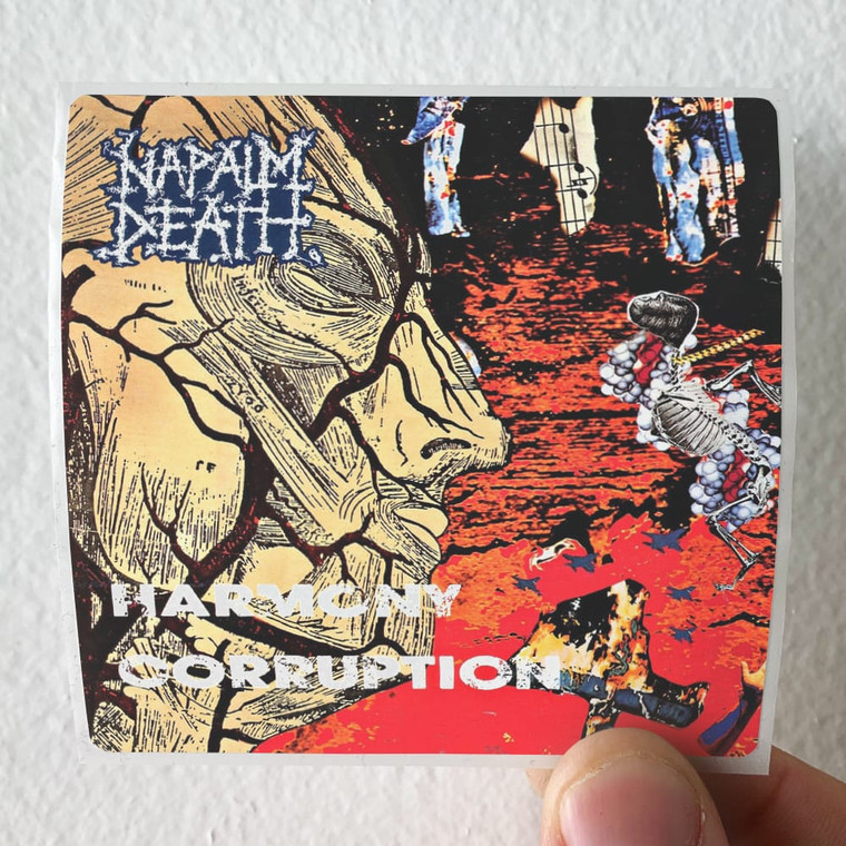 Napalm Death Harmony Corruption 1 Album Cover Sticker