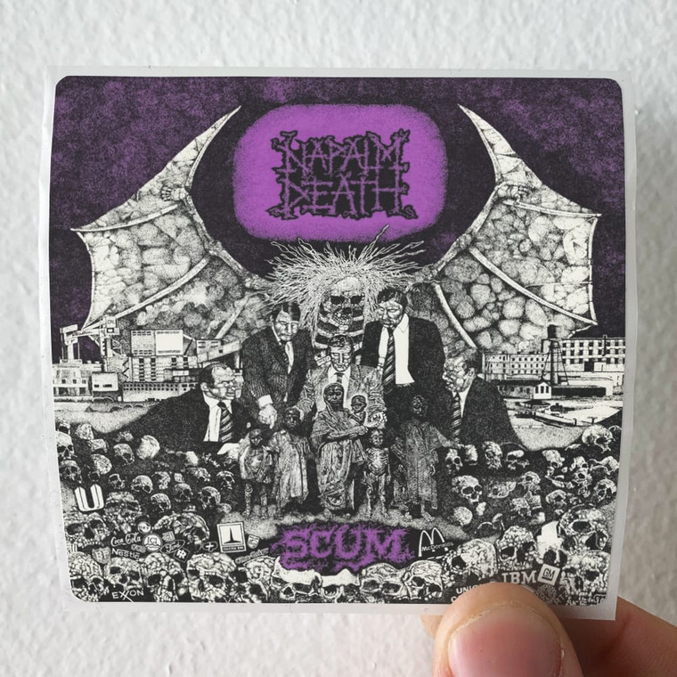 Napalm Death Scum Album Cover Sticker