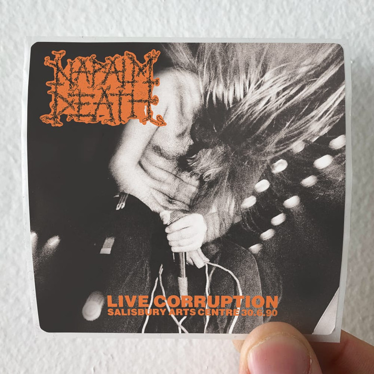 Napalm Death Live Corruption Album Cover Sticker