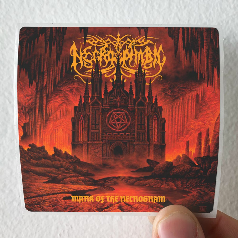 Necrophobic Mark Of The Necrogram Album Cover Sticker
