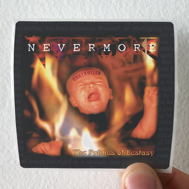 Nevermore The Politics Of Ecstasy Album Cover Sticker Nevermore The Politics Of Ecstasy Album Cover Sticker