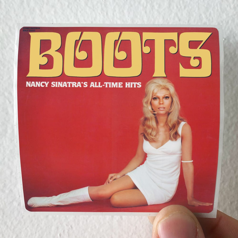 Nancy Sinatra Boots 1 Album Cover Sticker Nancy Sinatra Boots 1 Album Cover Sticker