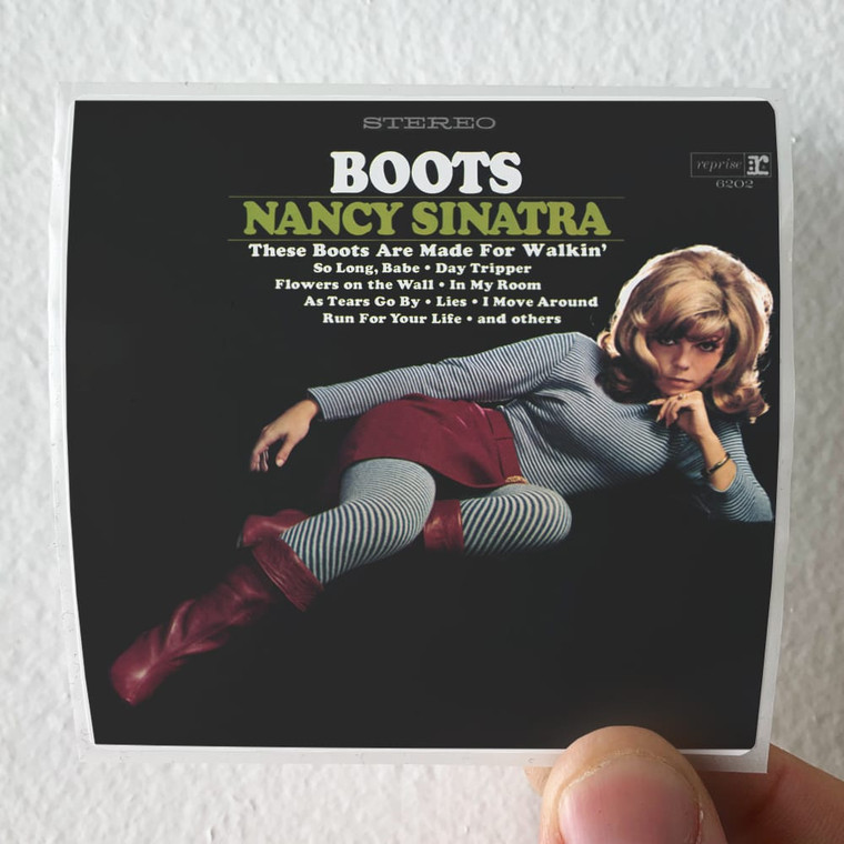 Nancy Sinatra Boots 2 Album Cover Sticker