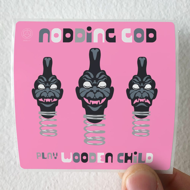 Nodding God Play Wooden Child Album Cover Sticker