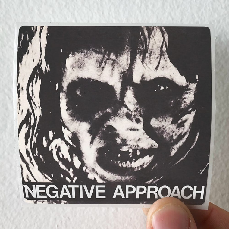 Negative Approach Negative Approach Album Cover Sticker