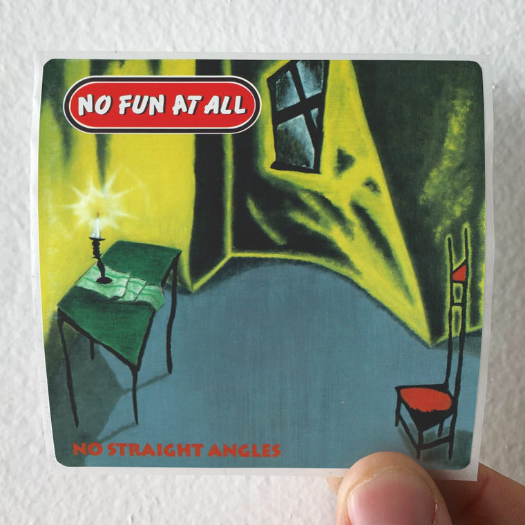 No Fun at All No Straight Angles Album Cover Sticker