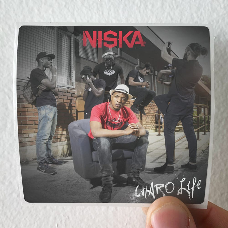 Niska Charo Life Album Cover Sticker