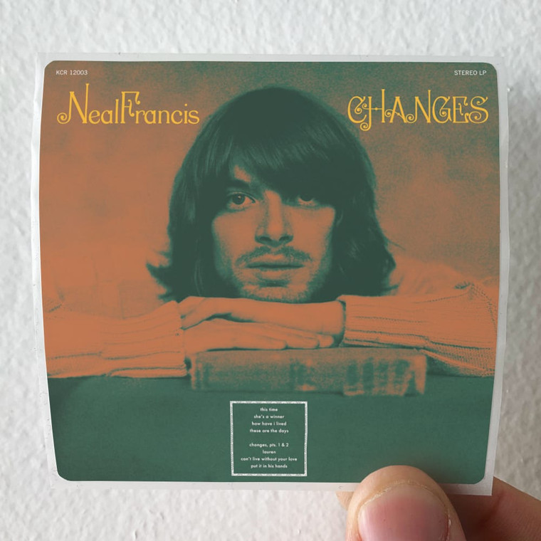 Neal Francis Changes 1 Album Cover Sticker