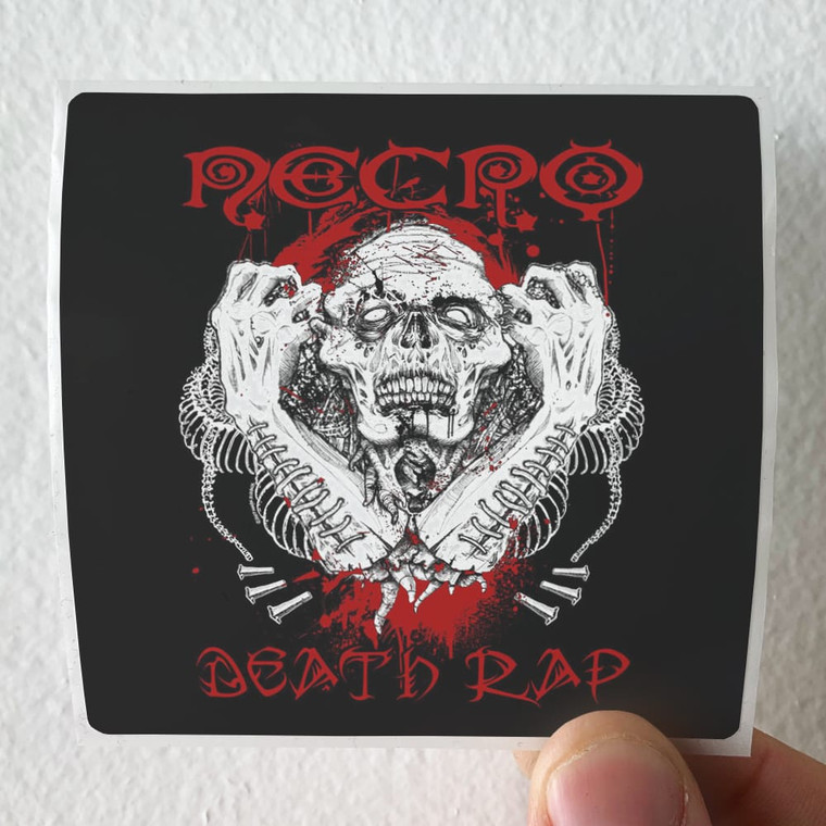 Necro Death Rap Album Cover Sticker
