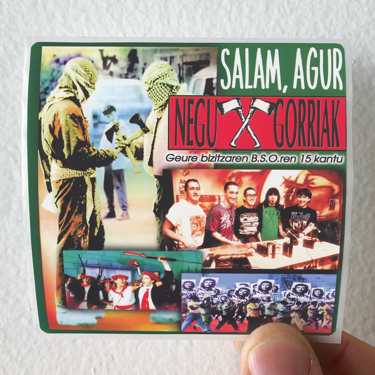 Negu Gorriak Salam Agur Album Cover Sticker