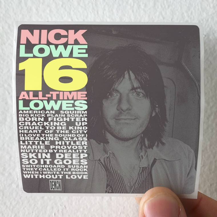 Nick Lowe 16 All Time Lowes Album Cover Sticker