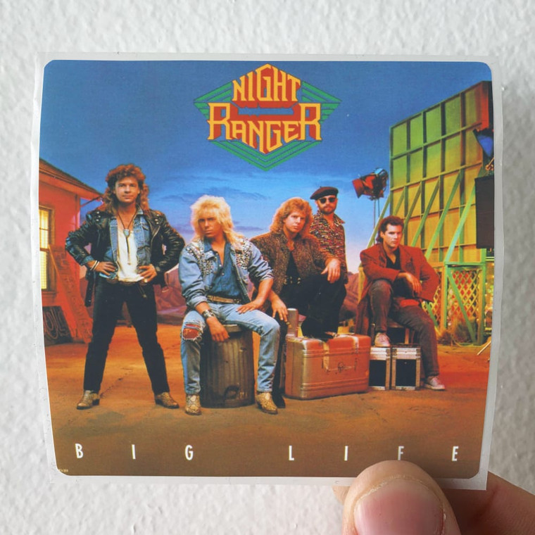 Night Ranger Big Life Album Cover Sticker