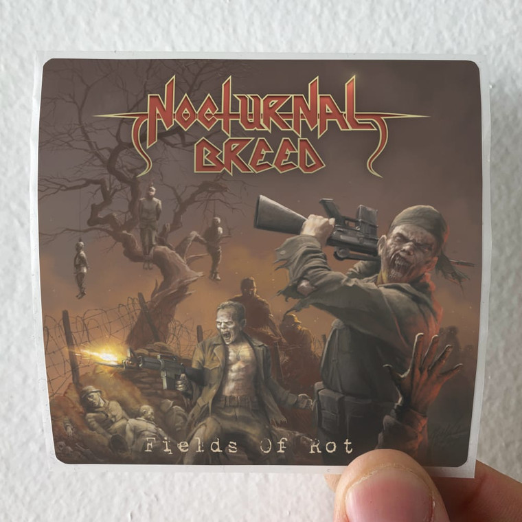 Nocturnal Breed Fields Of Rot Album Cover Sticker