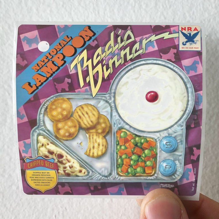 National Lampoon National Lampoon Radio Dinner Album Cover Sticker