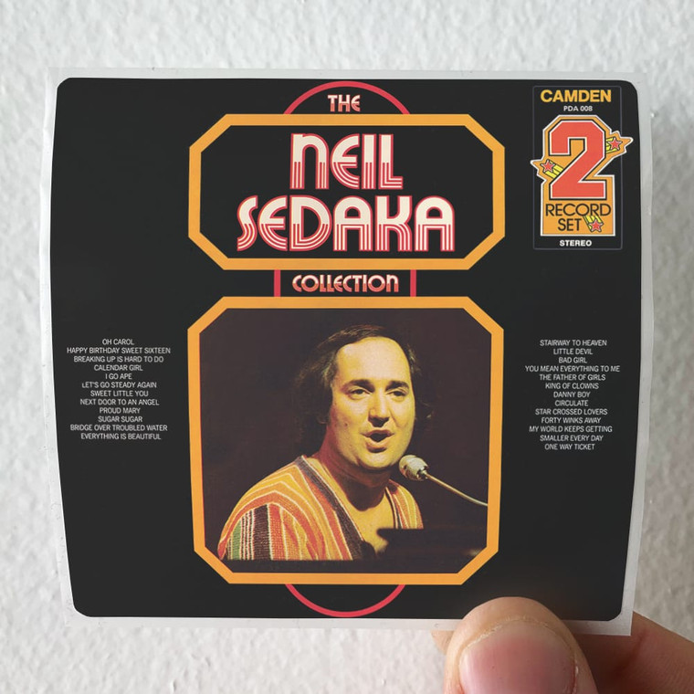 Neil Sedaka The Neil Sedaka Collection Album Cover Sticker