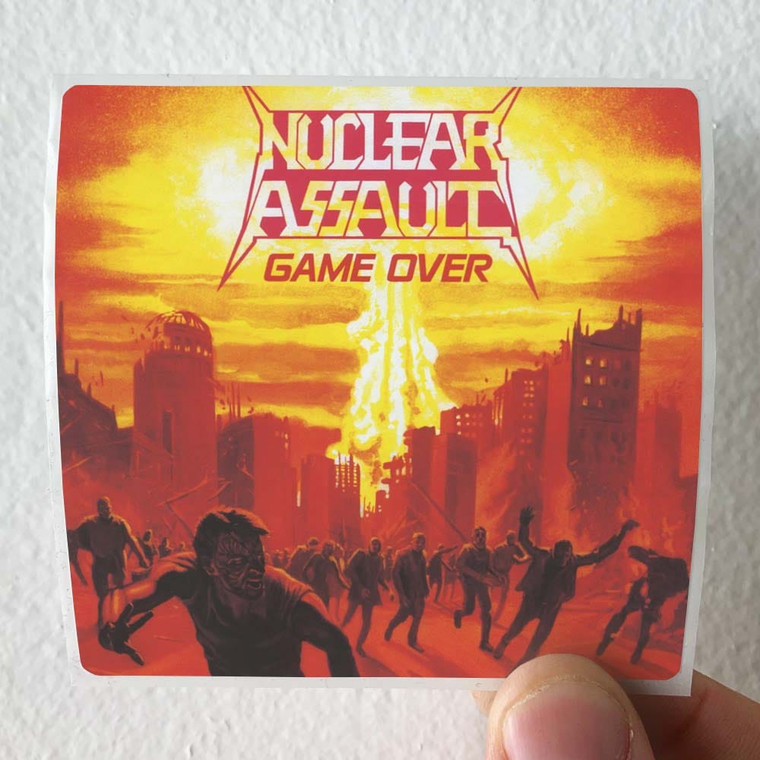 Nuclear Assault Game Over Album Cover Sticker