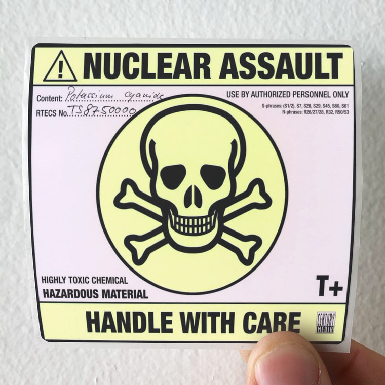 Nuclear Assault Handle With Care Album Cover Sticker