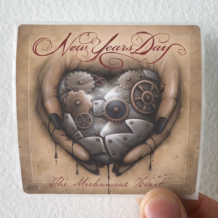 New Years Day The Mechanical Heart Ep Album Cover Sticker