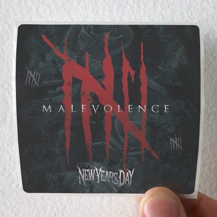 New Years Day Malevolence Album Cover Sticker